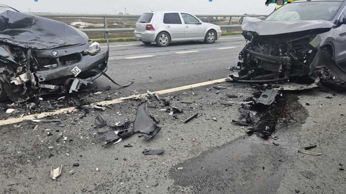 Cuatro heridos en un accidente de coche en la A-494 entre San Juan y Moguer