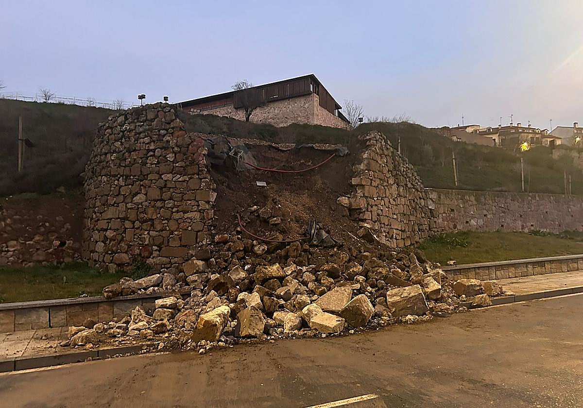 Gran desprendimiento de la Muralla de Salamanca