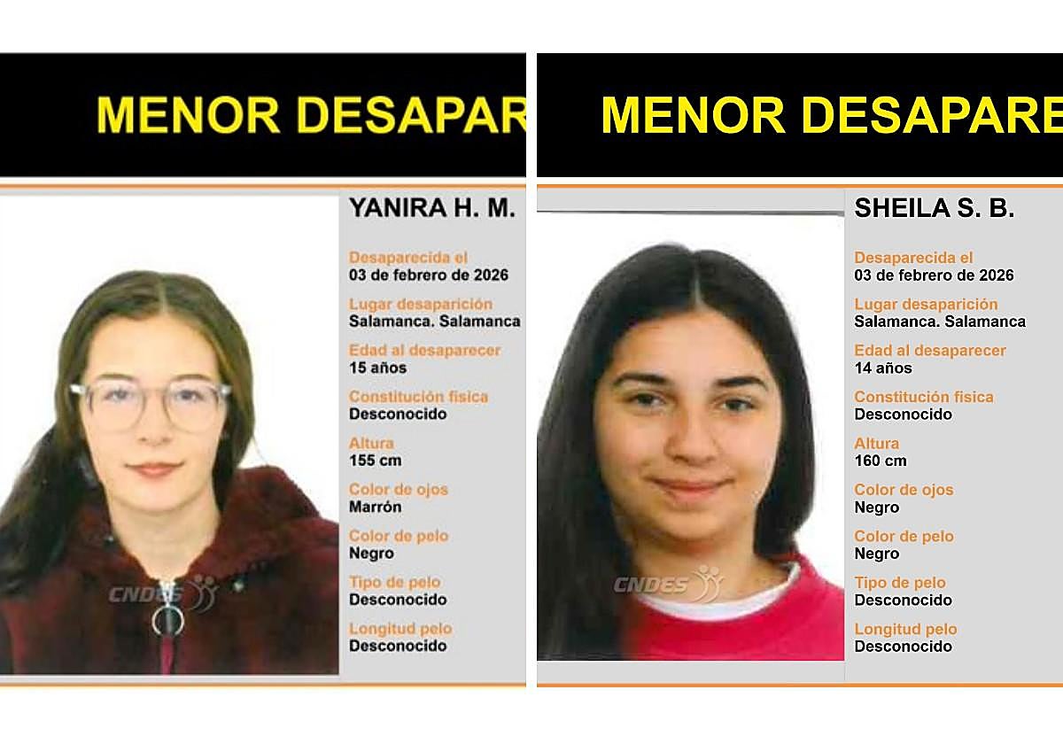 Desaparecen dos menores en Salamanca: la Policía Nacional pide la colaboración ciudadana para encontrarlas