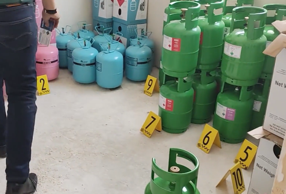Desarticulan una organización que traficaba con gases fluorados