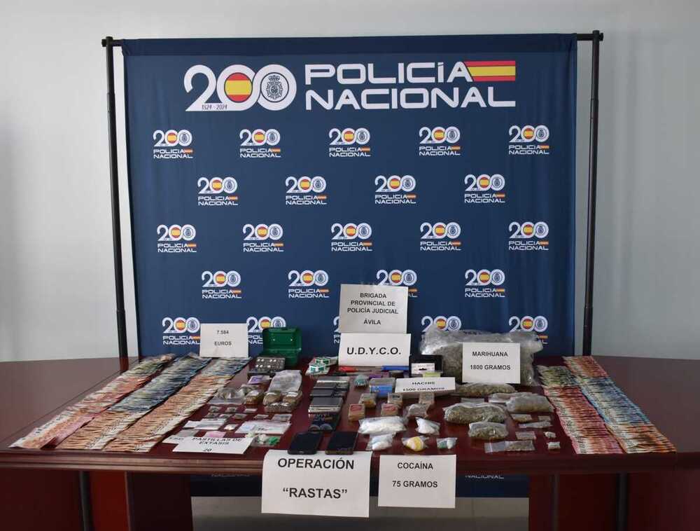 Cuatro detenidos por un delito de tráfico de drogas en Ávila