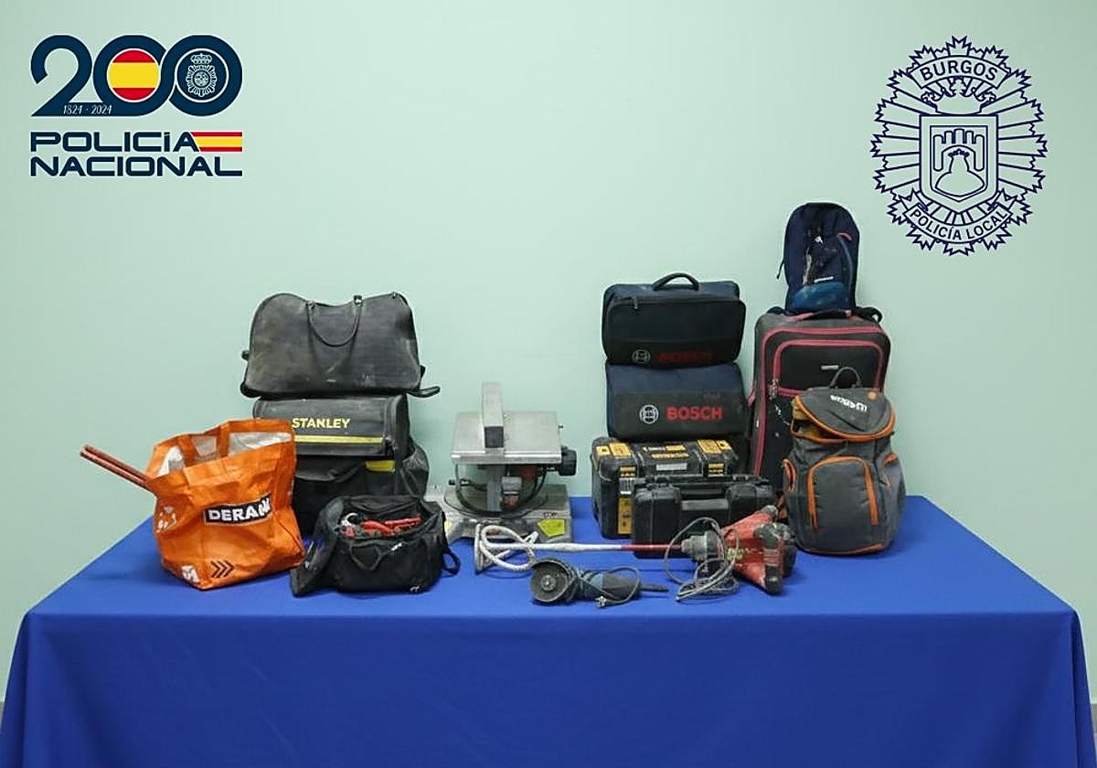 Detenidos en Burgos cinco ladrones reincidentes tras ser sorprendidos robando material de obra