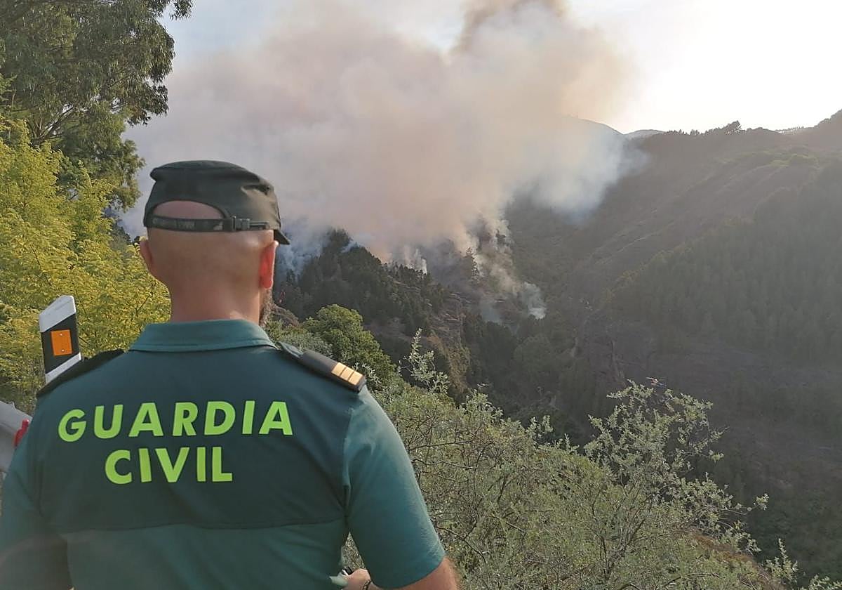 Detenida una persona por provocar un conato de incendio al realizar una quema de restos vegetales