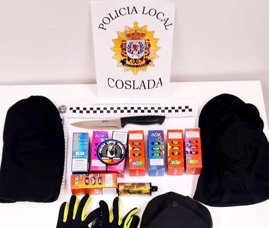 Dos jóvenes detenidos, uno menor, por un robo a otros a punta de cuchillo en Coslada