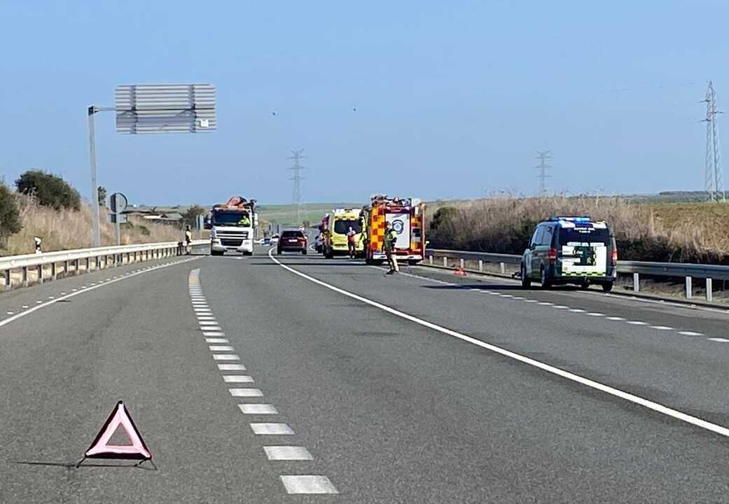 Dos heridos en un accidente de tráfico en la Nacional 435 involucrando ...