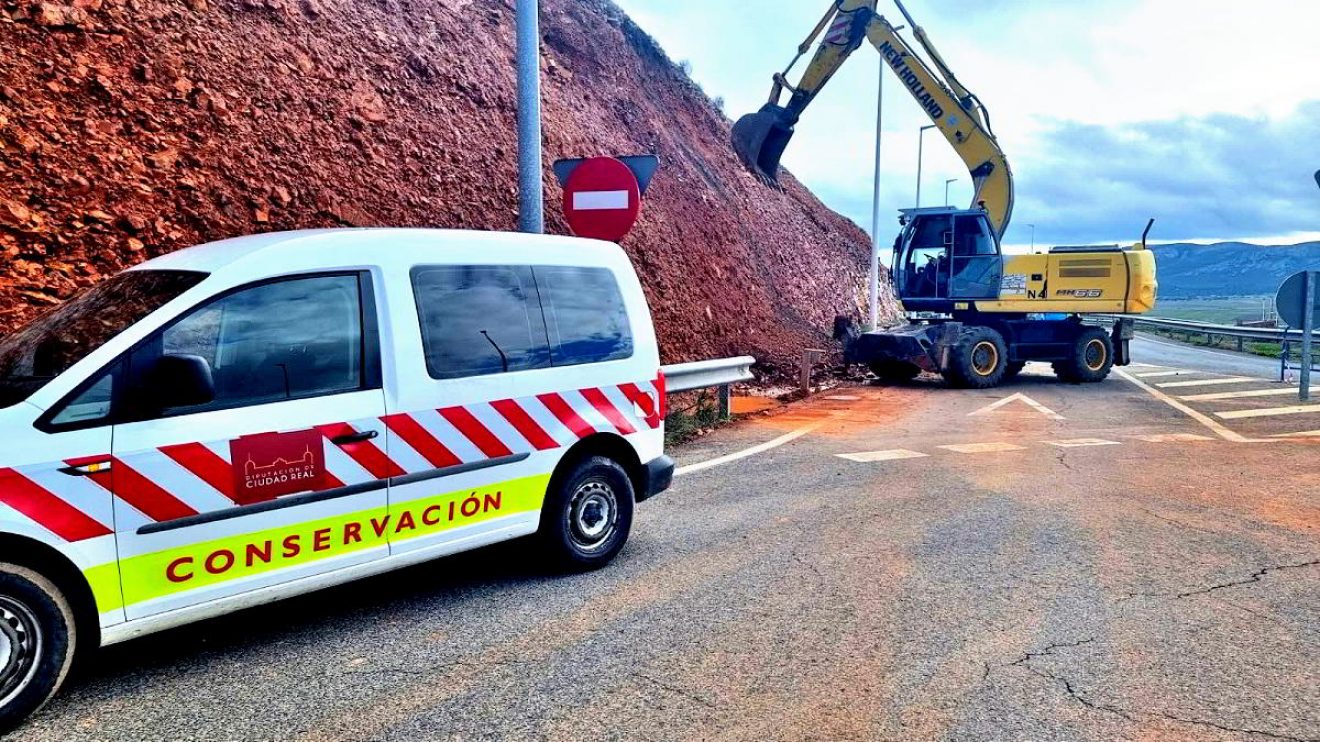 Puertollano: La variante del Minero abrirá al tráfico este viernes una vez consolidado el talud