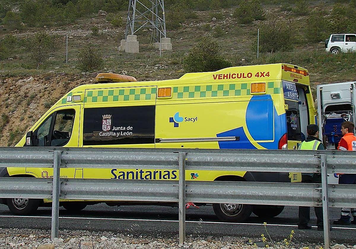 Herida una mujer en un accidente entre dos turismos en Burgos