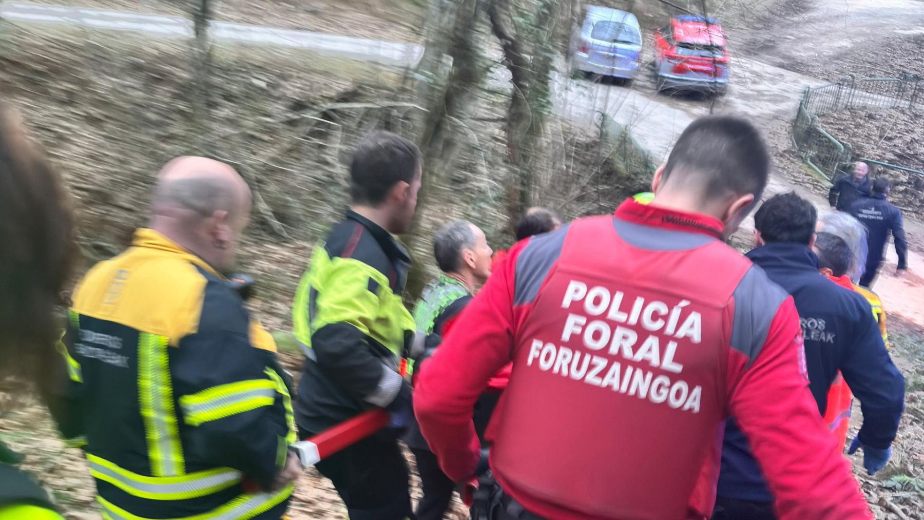 Rescate en la Cascada de Oinaska: Policía Foral y SOS Navarra actúan de forma coordinada ante un infarto
