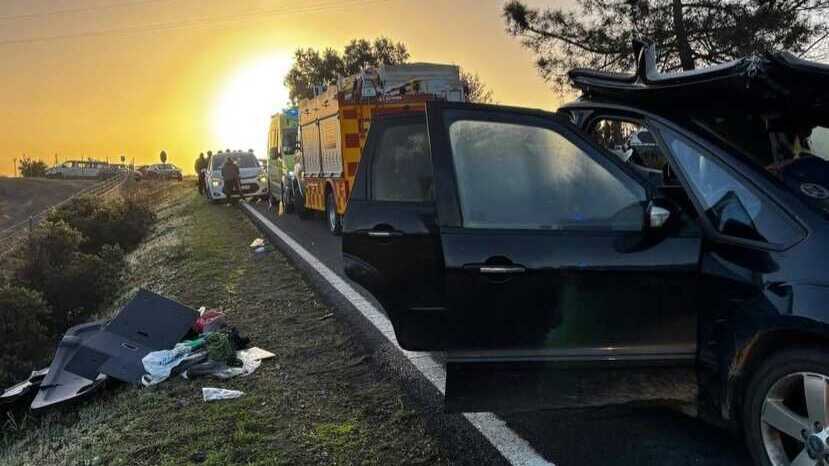 Así fue el accidente con siete heridos, uno de ellos atrapado, en Villablanca