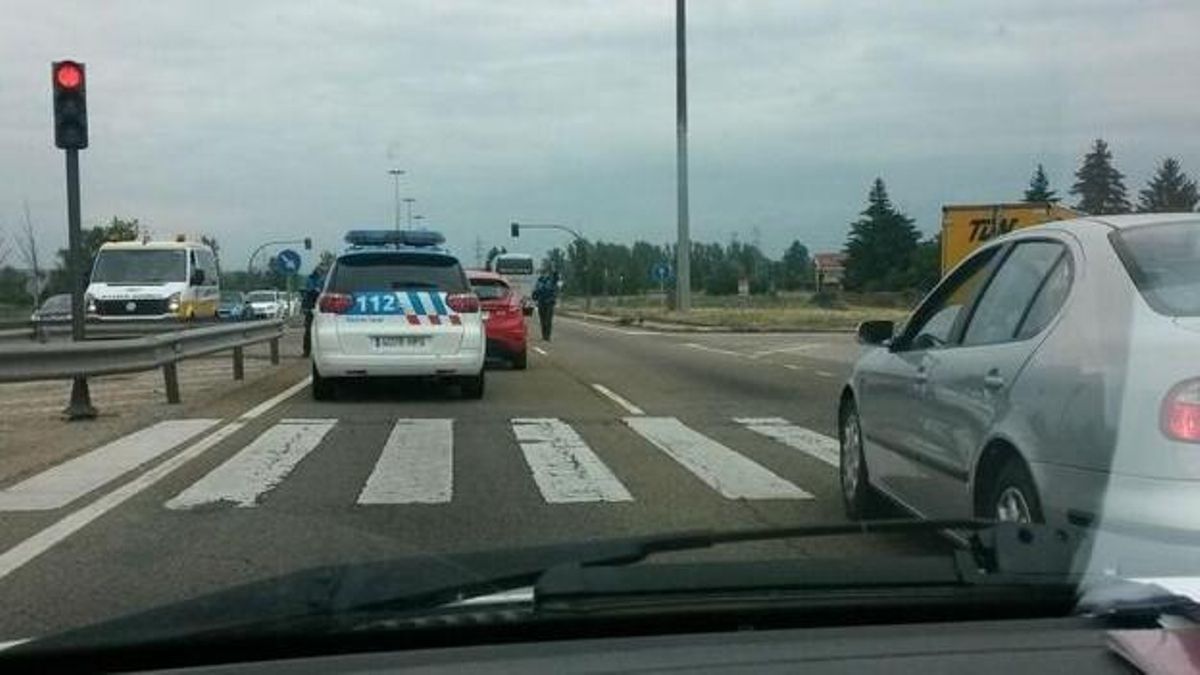 Imagen de archivo de un accidente de tráfico en la Ronda Este centra del cruce de La Granja.