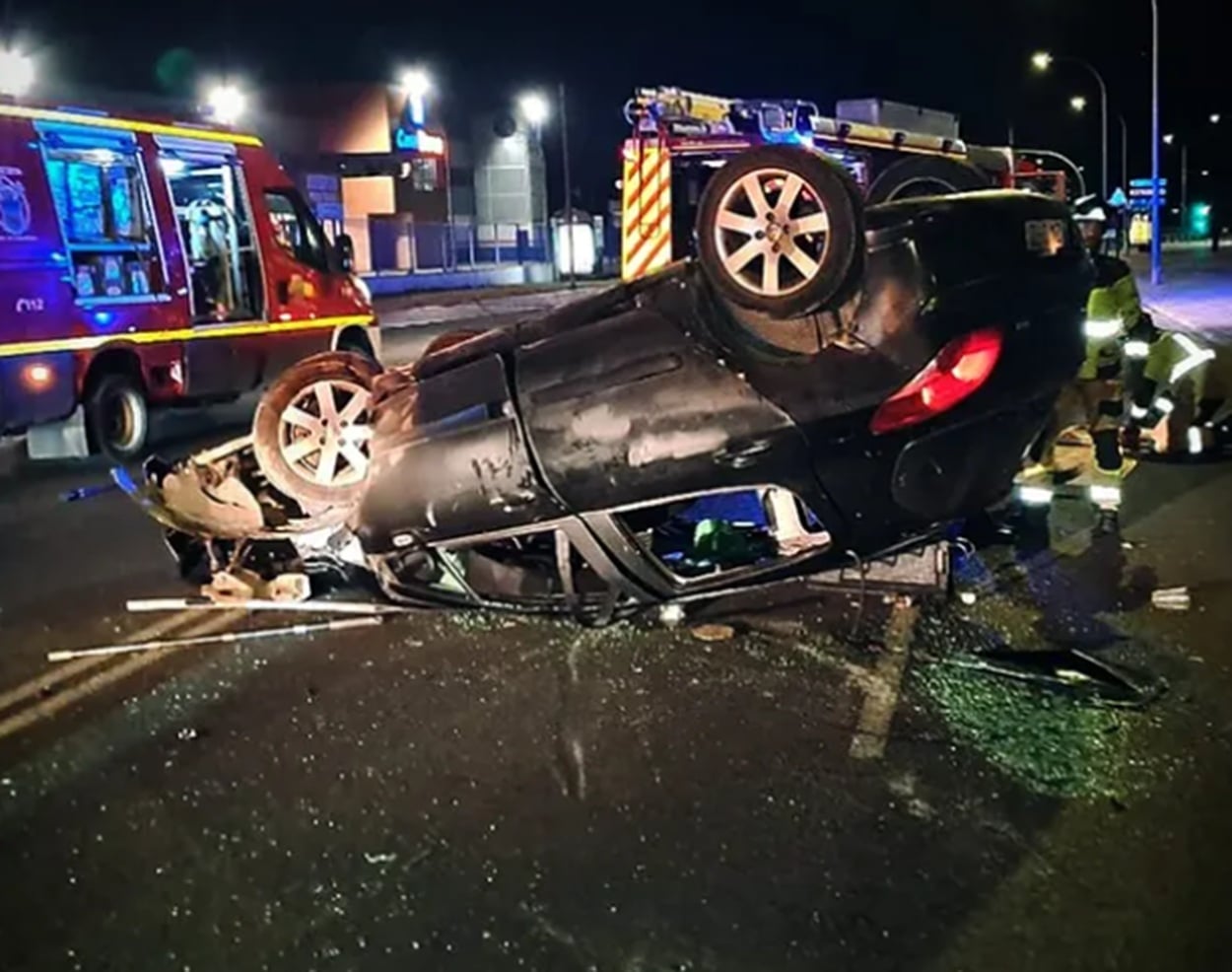 Accidente de tráfico en Guadalajara: tres heridos
