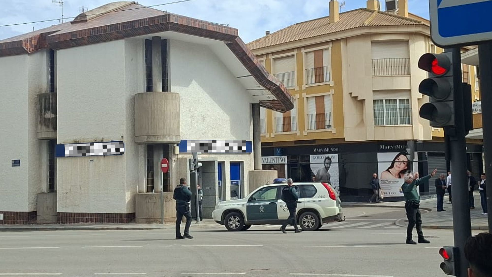 Atraco con rehenes en una sucursal bancaria de San Pedro del Pinatar