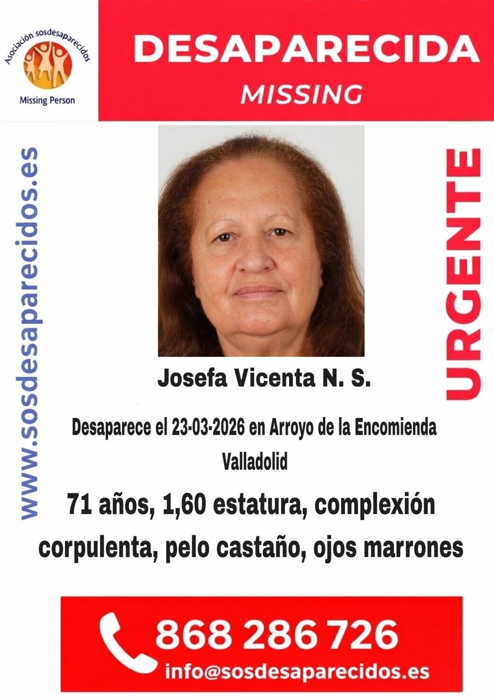Buscan a una mujer desaparecida el lunes en Arroyo