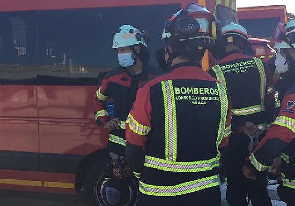 Cinco heridos tras una aparatosa colisión entre tres turismos en Churriana