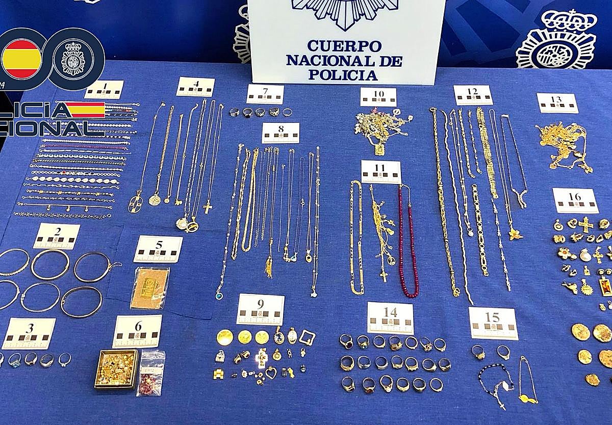 Cuatro detenidos en Logroño por robar durante meses en la joyería de una amiga