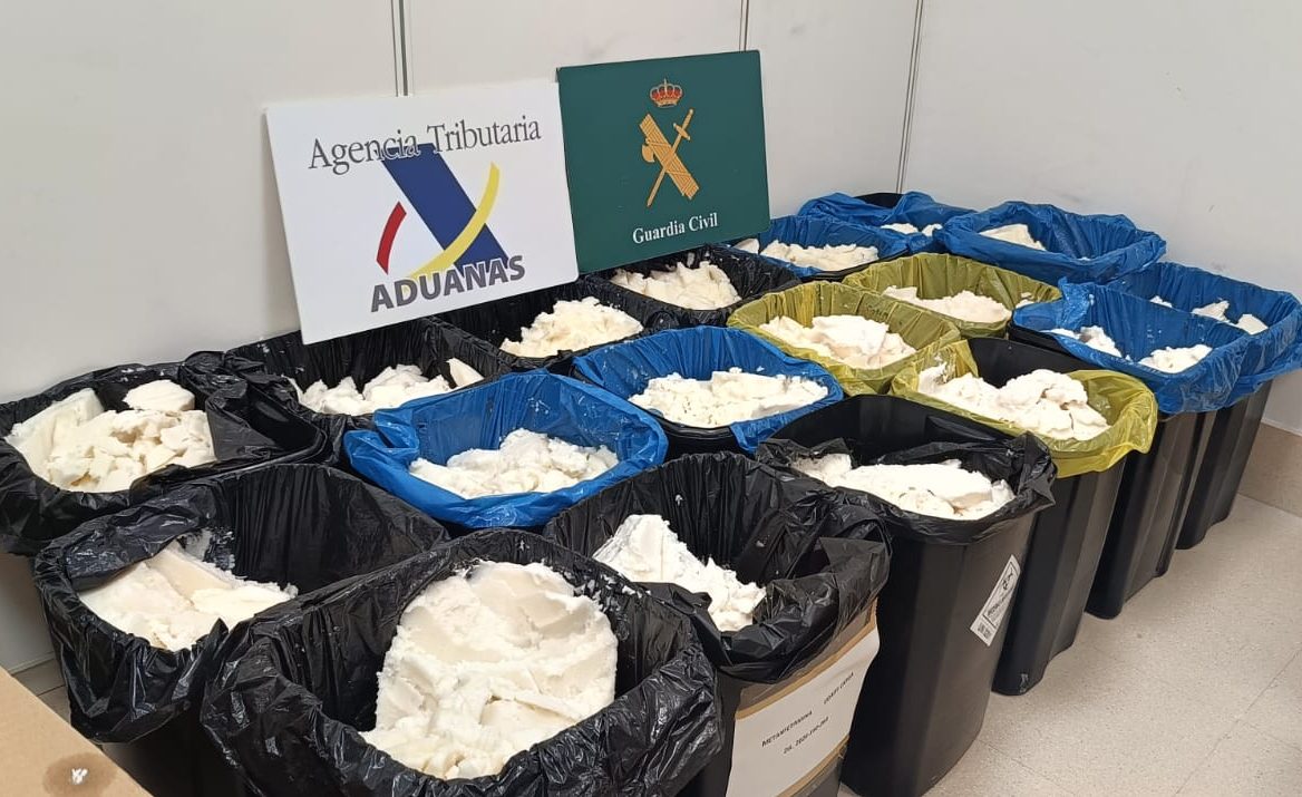 Desarticulada red de tráfico de drogas en Madrid con incautación de 625 kilos de metanfetamina