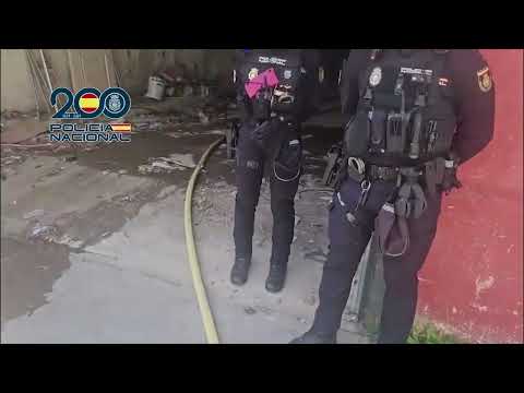 El complejo narcot&uacute;nel hallado por la Polic&iacute;a Nacional ten&iacute;a 19 metros de profundidad