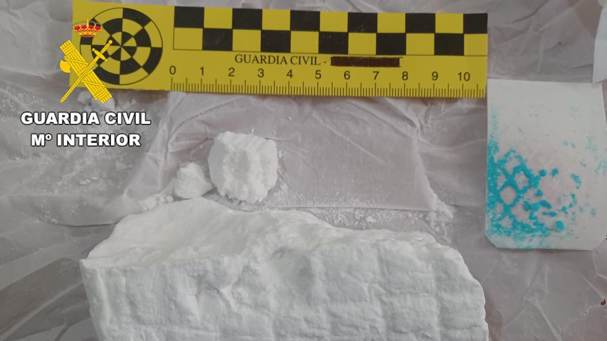 Cocaína intervenida en Valencia de Don Juan.