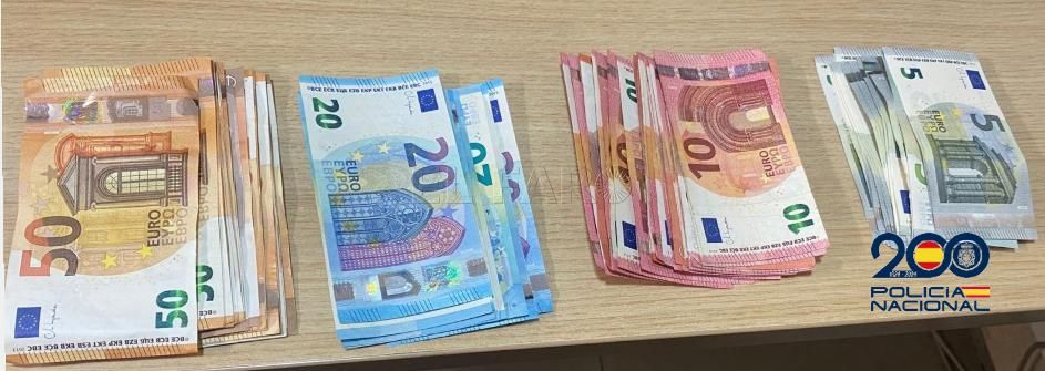 Detenido un hombre tras sustraer 1.750 euros a un ciudadano en pleno centro