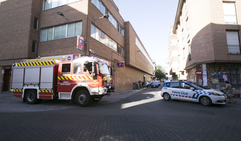 Dos heridos en una colisión entre dos turismos en Palencia