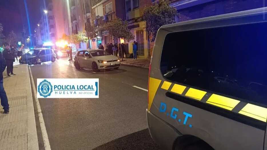 Dos heridos en accidente de tráfico en Huelva: colisión en la Avenida Unión Europea