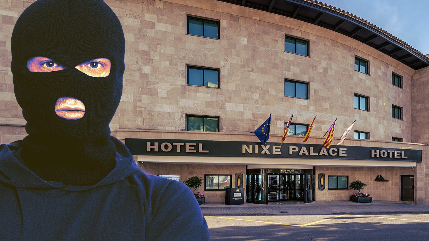 Los okupas de Marivent se ponen pasamontañas y roban material del lujoso hotel Nixe Palace de Palma