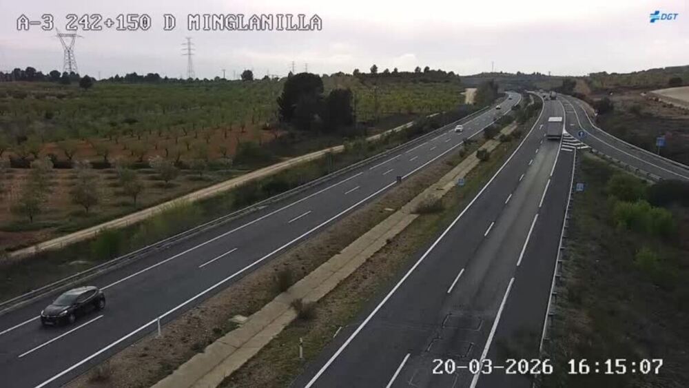 Reabre por completo la A-3 en Minglanilla en sentido Valencia