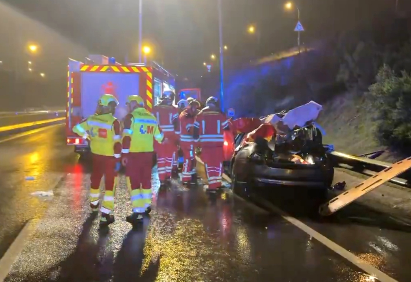 Trágico accidente en la M-506: un muerto y tres heridos en Fuenlabrada