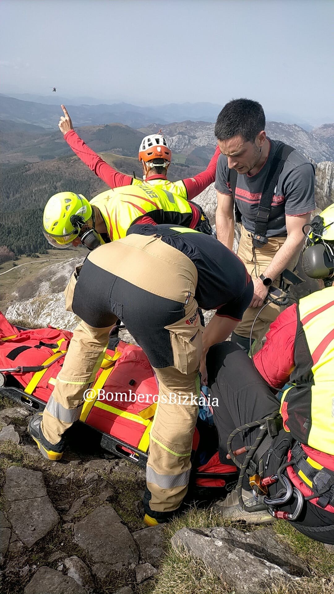 Fallece un montañero de 61 años tras sufrir una indisposición en el Anboto