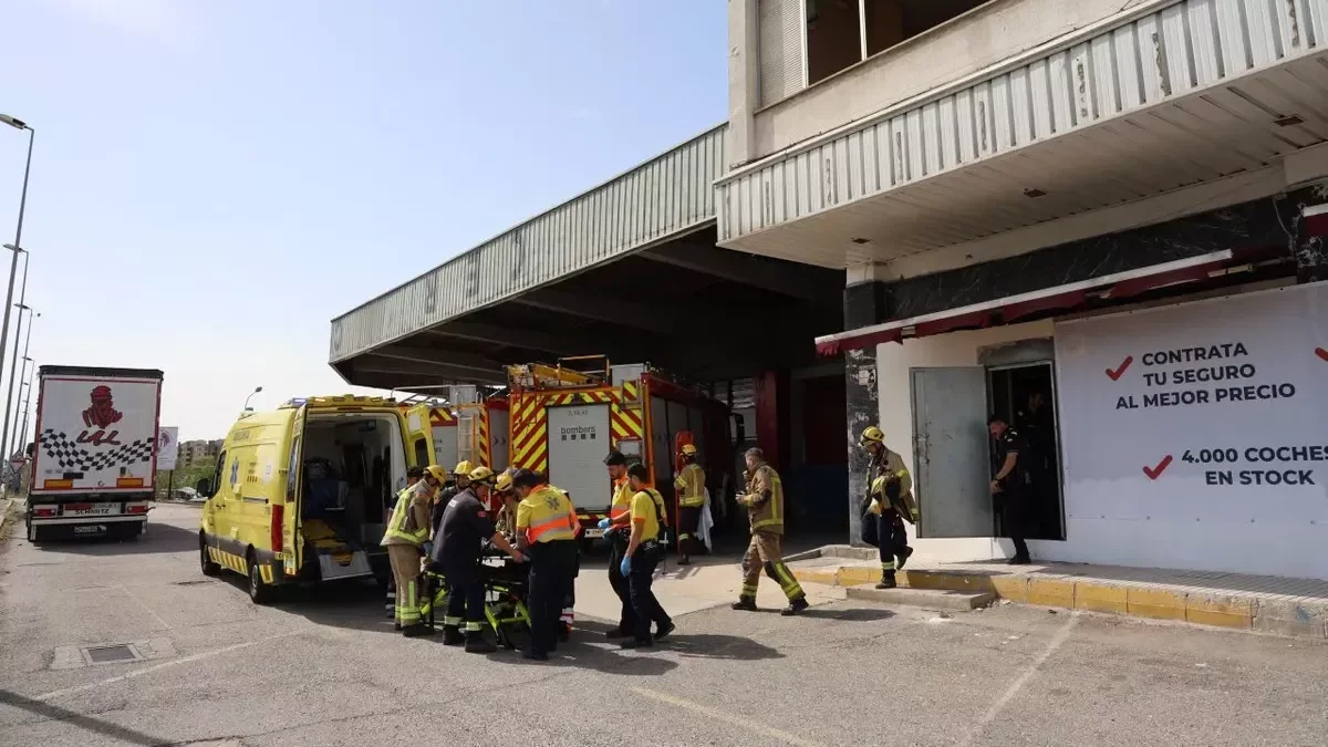 Operario resulta herido al quedar atrapado bajo un muro en obras del antiguo hotel Ilerda, en Lleida