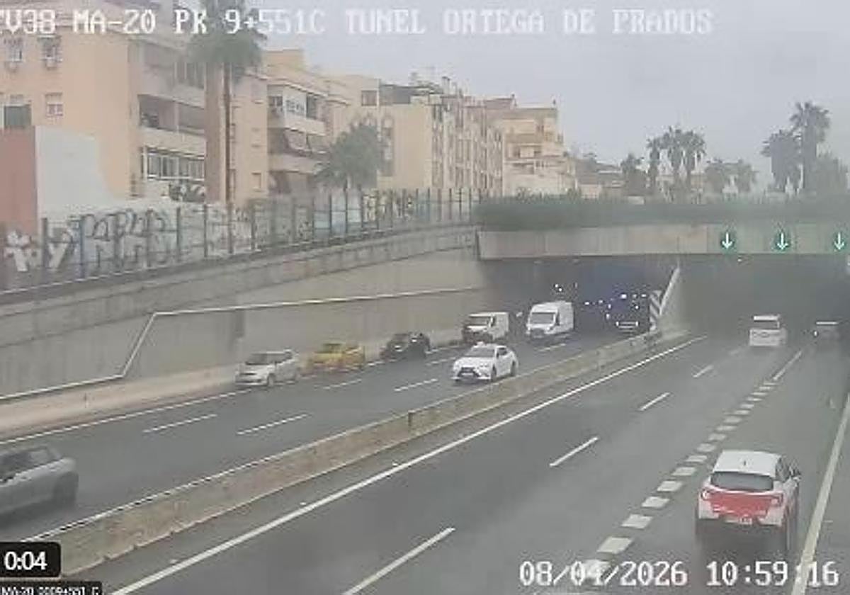 Accidente múltiple en la MA-20 causa importantes retenciones en Teatinos y deja al menos un herido