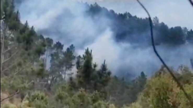 Alerta en Valdelarco por un incendio en el entorno forestal