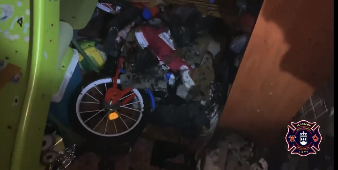 Bomberos de Alcorcón evitan un incendio en una vivienda