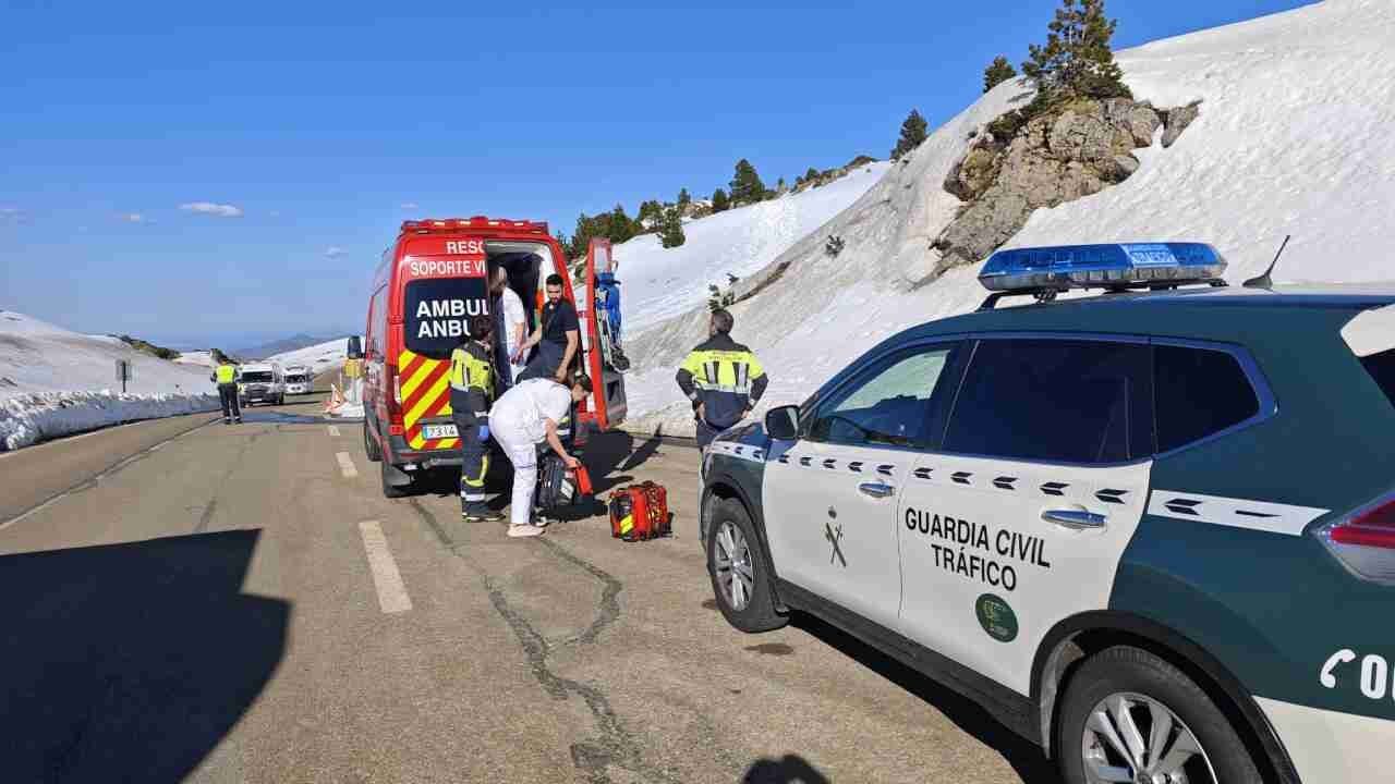 Grave accidente de moto en Navarra: evacúan en helicóptero a un hombre de 61 años tras un brutal choque con otra moto