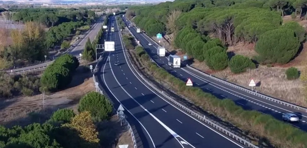 Retenciones en la A-62 tras un choque múltiple en Tordesillas