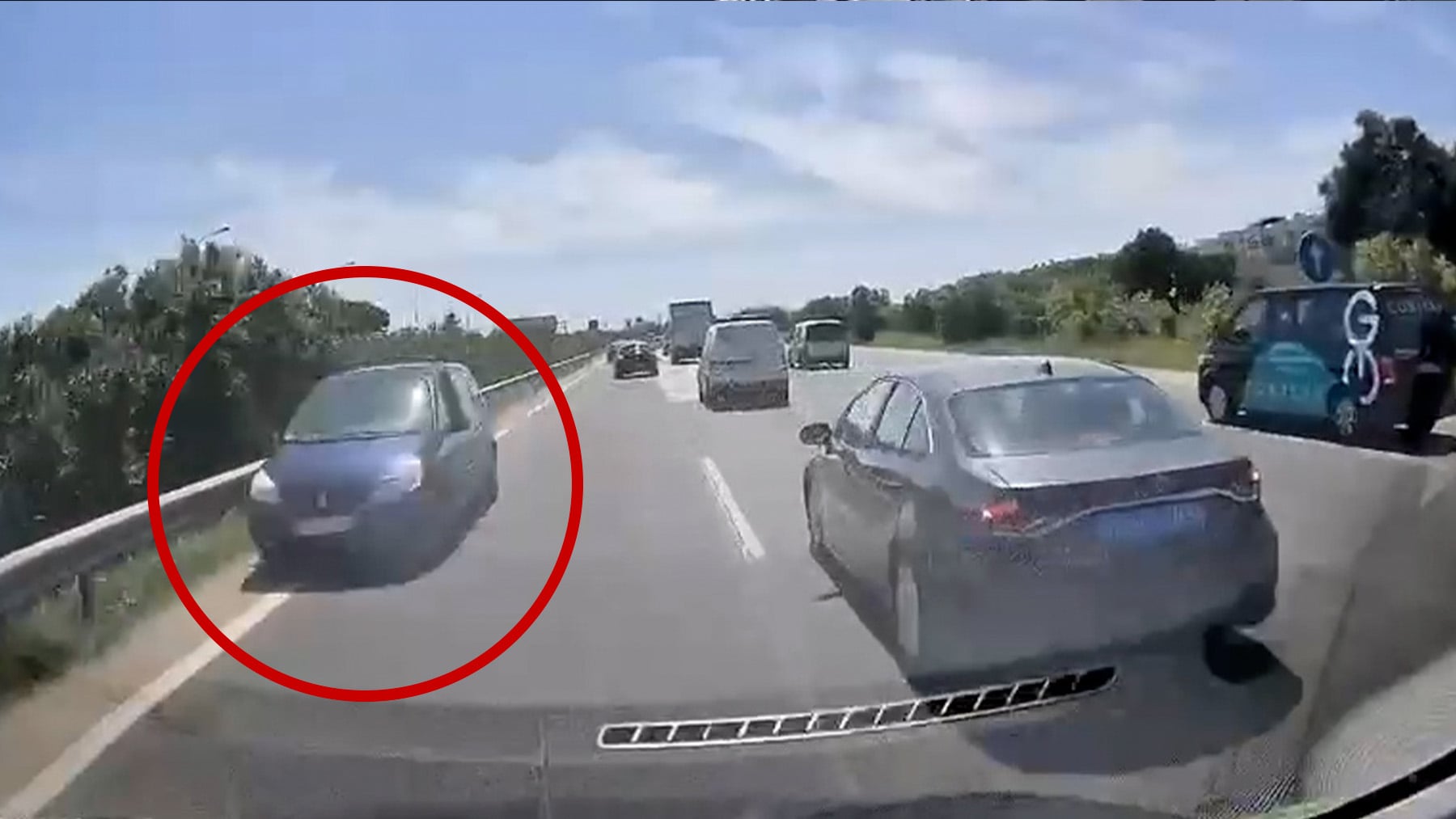 Pánico en la autopista de Llucmajor: un kamikaze siembra el caos y desata escenas de terror entre miles de conductores