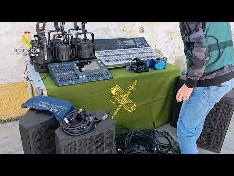 Recuperan en Gibrale&oacute;n el material audiovisual valorado en 36.000 euros robado en Palomares del R&iacute;o