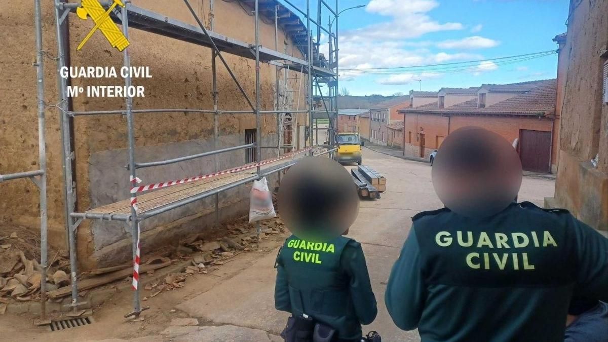 Obra en la que trabajaban extranjeros de forma irregular.