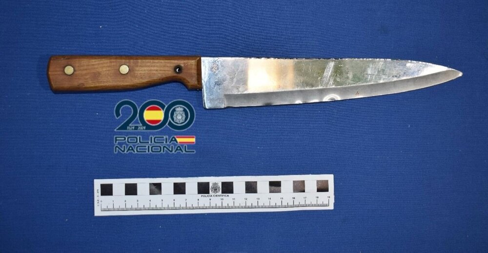 Detenido en Valladolid un hombre por intentar robar a otro con un cuchillo de 22 centímetros