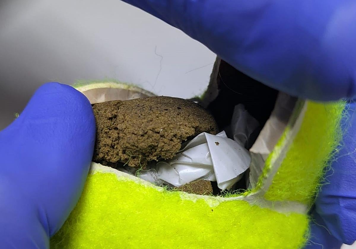 Detenido por lanzar pelota de tenis rellena de droga a cárcel de Tenerife II