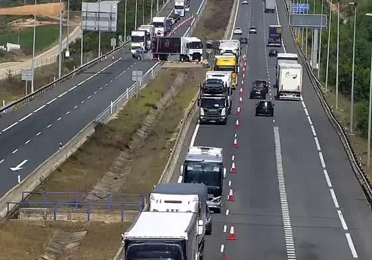 Al menos dos heridos en una colisión múltiple en Burgos
