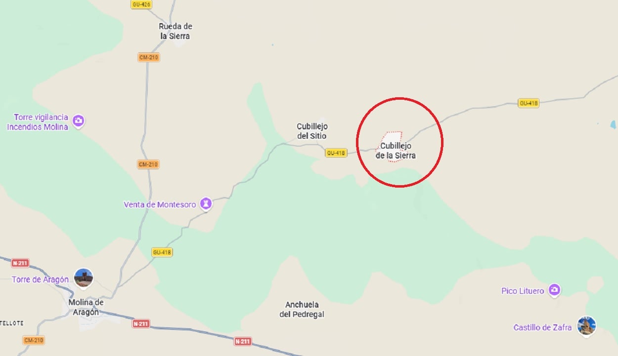 Fatal accidente en Cubillejo de la Sierra: una persona fallecida y dos heridos tras salirse de la carretera un turismo