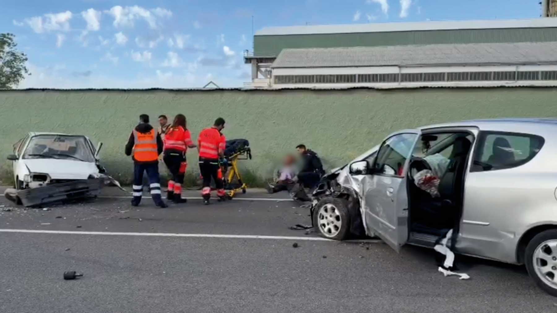 Herido grave tras perder el control de su coche y embestir frontalmente a otro en la recta de Cemex de Lloseta