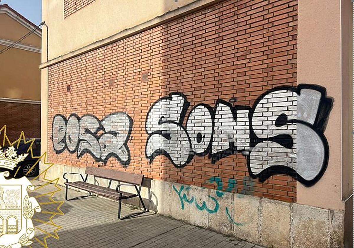 El aviso de un ciudadano ayuda a identificar al autor de numerosas pintadas en Aranda