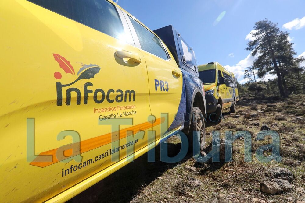 Un incendio forestal se declara en el término de Henarejos