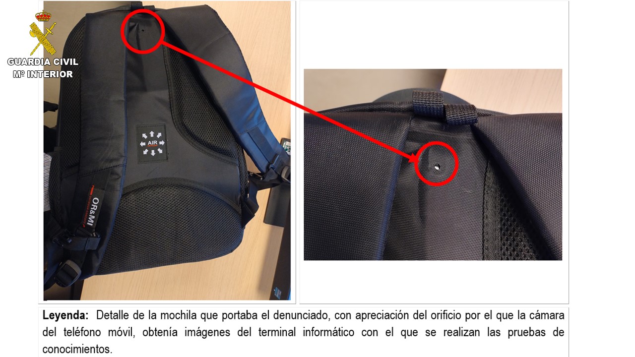 La Guardia Civil sorprende a aspirante utilizando ‘kit de espía’ en pruebas para obtener el permiso de conducir