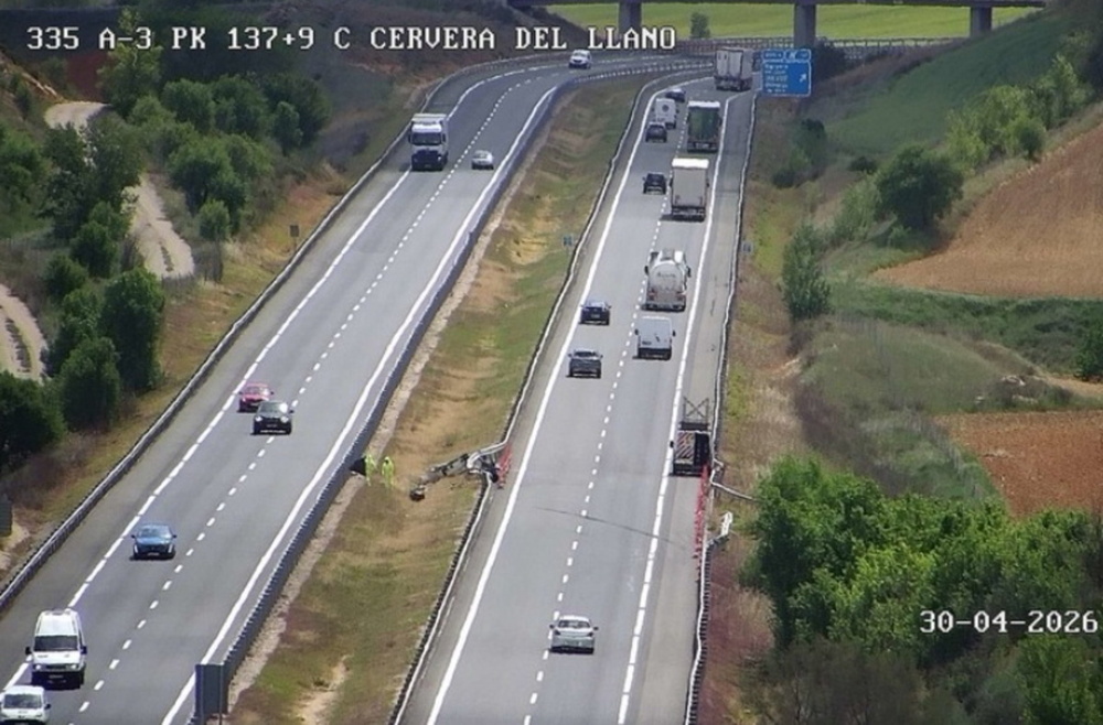 Abren de forma total la A-3 en Cervera del Llano