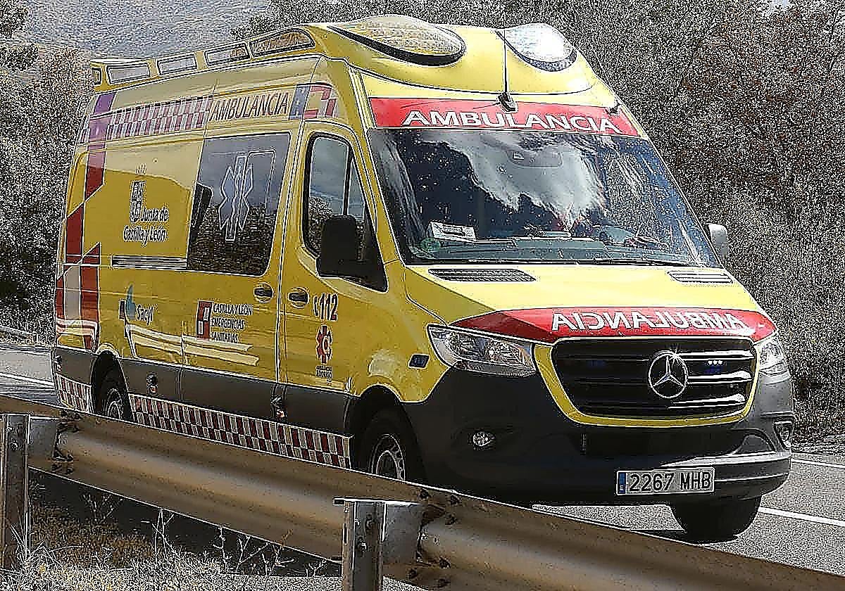 Motorista herido tras sufrir un accidente en el centro de Burgos