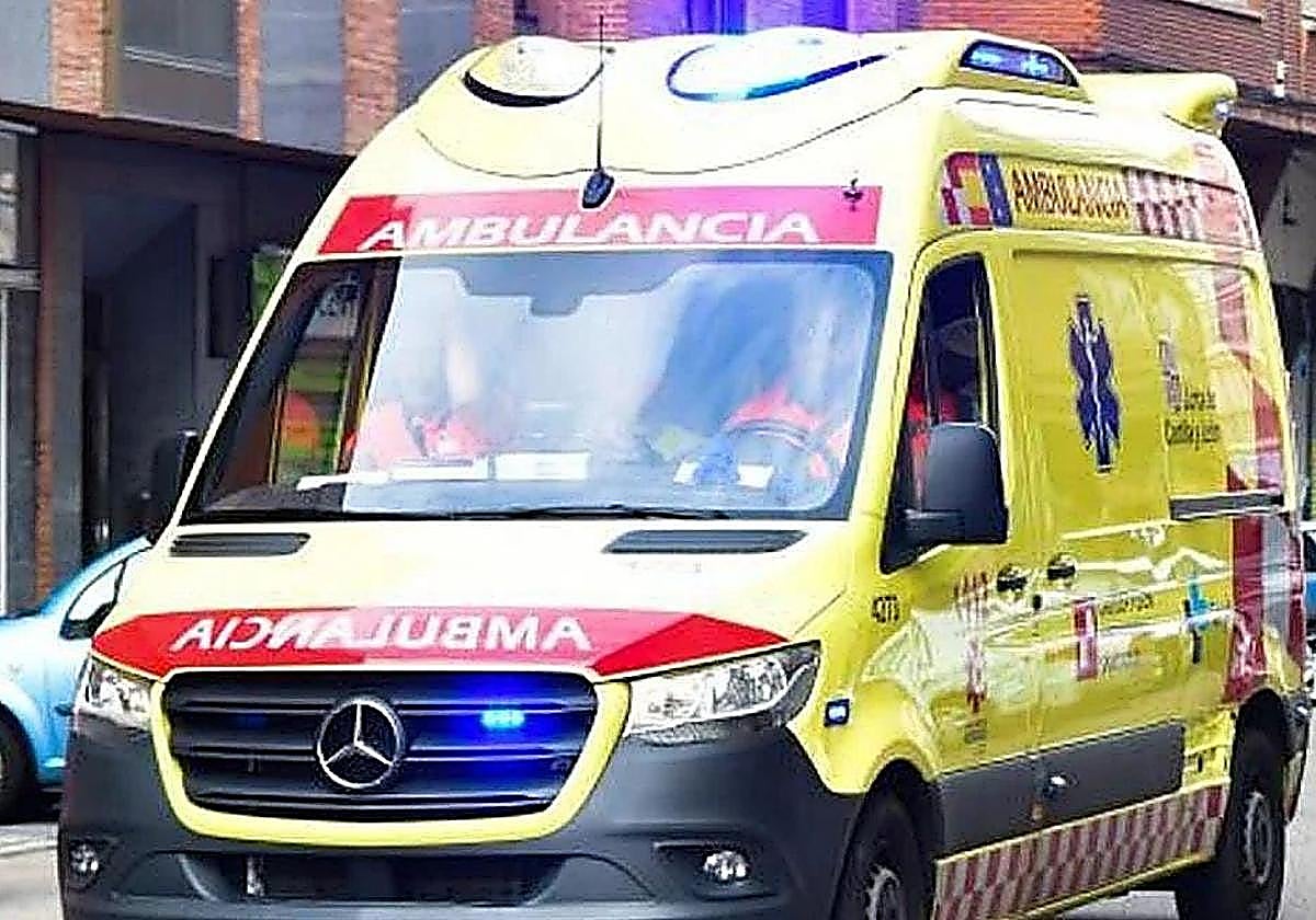Herido grave un motorista tras colisionar contra un coche en Burgos