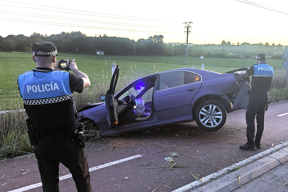 Tres conductores implicados en accidentes por consumo de alcohol en Palencia